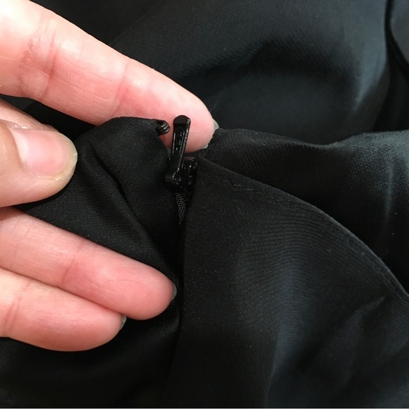 Reiss sheath dress asymmetrical black - Picture 6 of 8